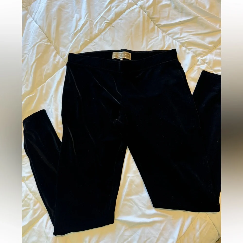 Double D Ranch Black Velvet Leggings Sleek Comfortable Design. NEVER WORN - Picture 2 of 3